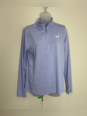 Under Armour Hot lavender Heather Quarter-Zip Performance Top loose fit medium
